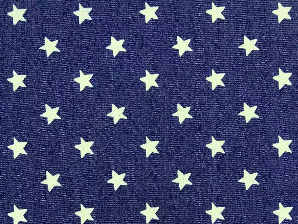 Blue Jean Baby Faux Denim Print - Light Wash Bleached Look (indigo navy  turquoise white) Fabric, Raspberry Creek Fabrics