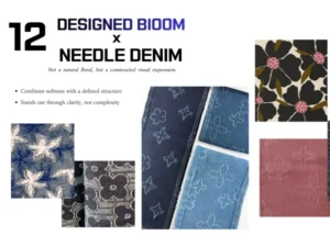 A Modern Engineered Floral Texture for Contemporary Denim